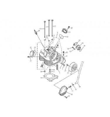 N°1 - Culasse - Refroidissement liquide