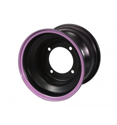 Jante 7" AR - 4 Trous - Noir/Rose