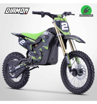 Moto enfant électrique RX 2000W - 14/12 - DIAMON MOTORS - Édition 2024 - Vert