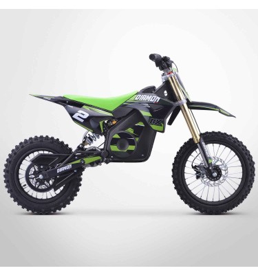 Moto enfant électrique RX 2000W - 14/12 - DIAMON MOTORS - Édition 2024 - Vert