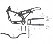 FIG.01 / Châssis Pocket cross PROBIKE 49 SX