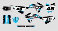 Kit déco – bleu pour Pocket cross PROBIKE 49 SX